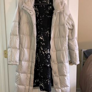 Full Length North Face Winter Parka White/Galaxy